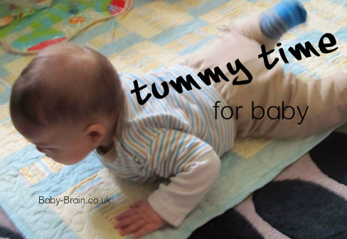 Tummy Time - tips & information, from baby-brain.co.uk