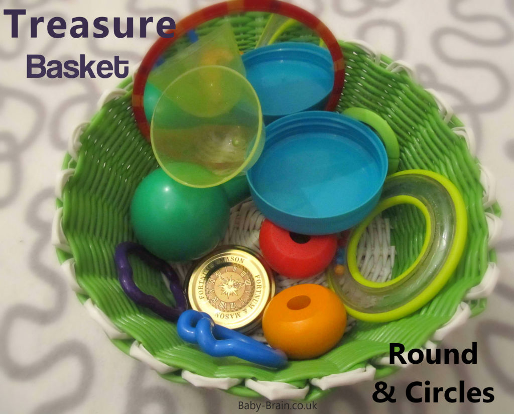 Round and circle shapes. treasure baskets and heuristic play: what, why & how. baby-brain.co.uk psychology resource perspective babies motherhood & blog